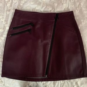 Express Faux Leather Skirt